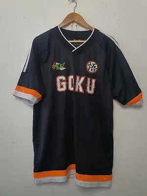 Buy Dragon Ball Super Jersey Shirt Men Size L Large Black Goku Embroidered • 14.88£