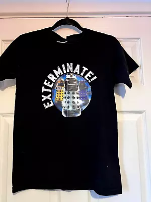 Buy Doctor Who Exterminate Black Unisex T-shirt London England Souvenir • 5.50£