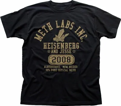 Buy Breaking Bad METH LABS Inc Walter Jesse Heisenberg Black T-shirt OZ9274 • 13.95£