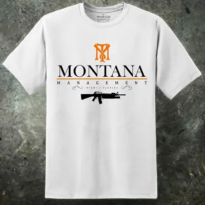 Buy Tony Montana Management SCARFACE Movie Gangster Mafia 80s T SHIRT Retro Movie  • 19.99£