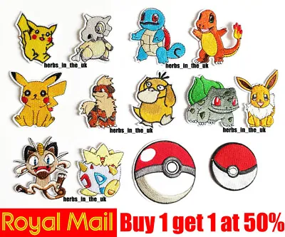 Buy Japanese Pokemon Pocket Monsters Ball Patch Badge Iron On Sew On • 2.99£