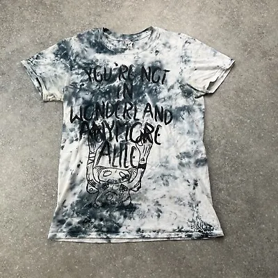 Buy Womens The Dye Acid Wash Alice In Wonderland T-shirt Size S Pit To Pit 17 • 14£