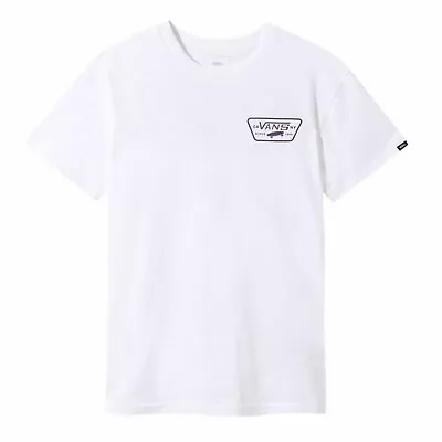 Buy VANS Full Patch Short Sleeve T- Shirt In White Purple Logo • 20£