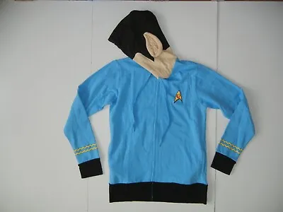 Buy STAR TREK We-Love-Fine Blue Warm MR. SPOCK HOODIE Ears Sweatshirt Jacket Adult S • 37.98£