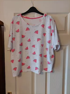 Buy T Shirt With Watermelon Print Size 12-14 • 5£