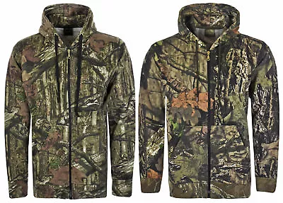 Buy Mens Jungle Camouflage Fishing Hunting Zip Hoodie Jacket Tracksuit Plus Sizes • 14.99£