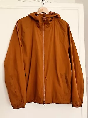 Buy BARBOUR Orange Jacket MENS MEDIUM Irvine Hooded Raincoat Liam Gallagher Indie • 1£