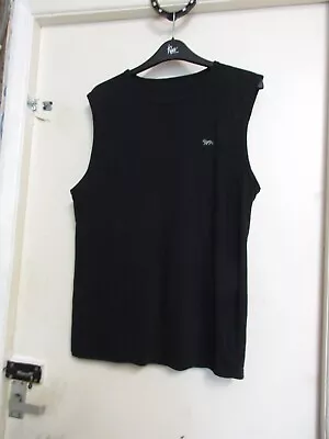Buy Mens Lonsdale Xl 38ins Black Crew Neck Sleeveless T Shirt • 3£