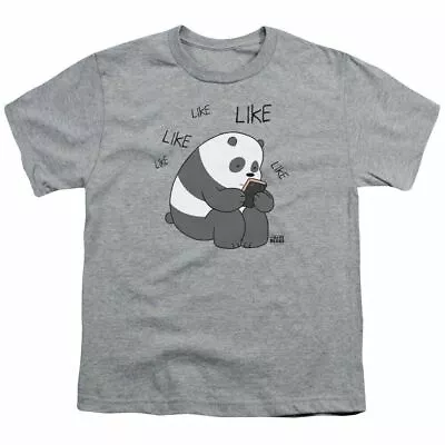 Buy We Bare Bears Like Like Like Kids Youth T Shirt Licensed Cartoon Tee Sport Gray • 12.79£