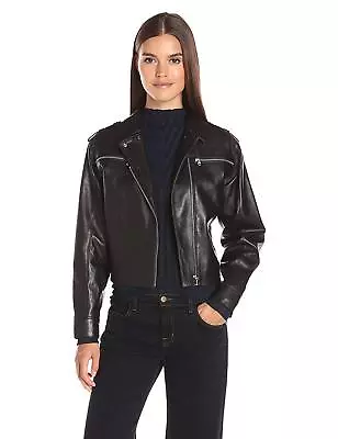 Buy J BRAND Black MAISIE Lamb Leather Biker Moto Jacket Coat LARGE Brand New + Tags • 369.99£