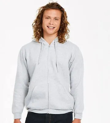 Buy Uneek Hoody Full Zip Up Hooded Sweatshirt Zipped Unisex Hoodie Top Warm Strong • 20.29£