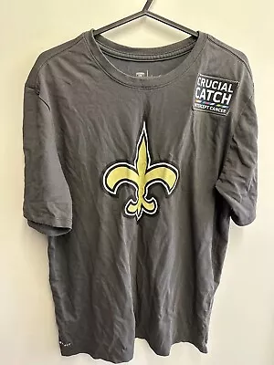Buy NFL New Orleans Saints T-Shirt - Crucial Catch Charity. Worn Once, Size: Medium • 11.95£