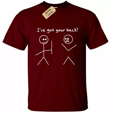 Buy I've Got Your Back T Shirt Funny Mens Stick Man Stick Men Joke Gift Novelty Tee • 12.95£