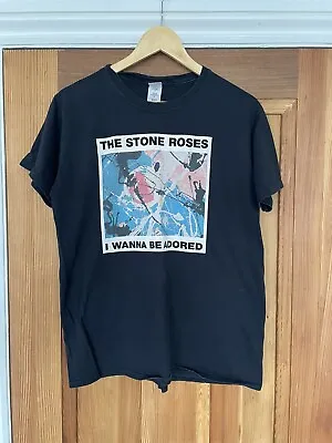 Buy Stone Roses Mens T-Shirt  I Wanna Be Adored . Vintage Black • 15£