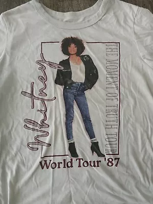 Buy Whitney Houston Shirt Women's Medium The Moment Of Truth World Tour 87 • 10.12£