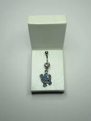 Buy Brand New Disney World Stitch Double Sided Charm On Surgical Steel Belly Bar • 26.95£