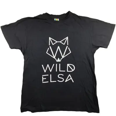 Buy Wild Elsa T Shirt Size L Mens Black  Color Your Life  Graphic Cotton Crew Tee • 15.29£