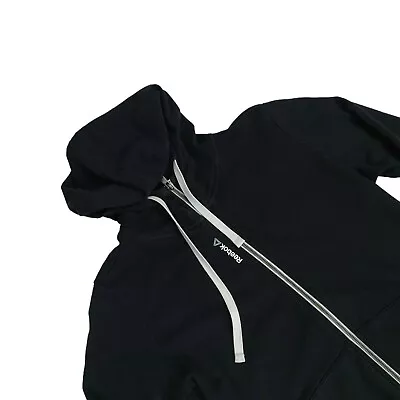 Buy Reebok Elements French Terry Hoodie Womens Medium Black Long Sleeve Full Zip • 12.99£