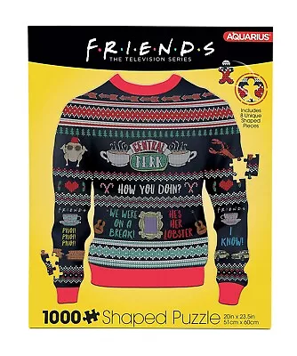 Buy Aquarius Friends The TV Series Ugly Christmas Sweater 1000 Piece Jigsaw Puzzle • 21.49£