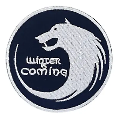 Buy Winter Is Coming Game Of Thrones House Stark Wolf Iron Sew On Embroidered Patch • 2.51£