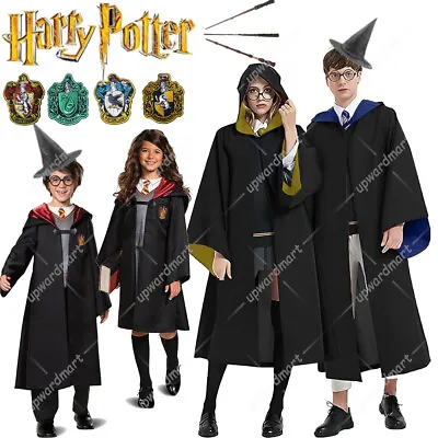 Buy UK Harry Potter Gryffindor Ravenclaw Slytherin Robe Cloak Tie Costume Wand Scarf • 4.66£