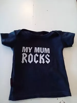 Buy My Mum Rocks Baby T Shirt 12- 18 Months 100% Cotton • 4.99£