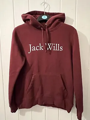 Buy Women's Jack Wills Hoody Burgundy Size 12 • 12£