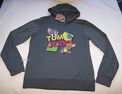 Buy Tom & Jerry Ladies Grey Printed Hoodie Size XS New • 12.40£