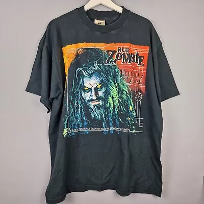 Buy Vintage Rob Zombie Hellbilly Deluxe SatanOphonic 1998 Winterland Band T-Shirt XL • 105£