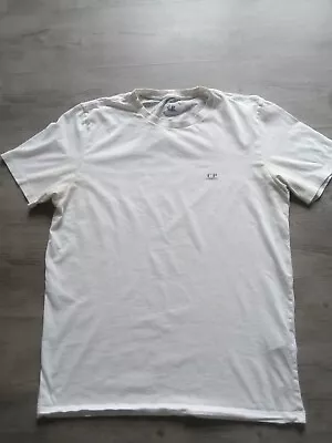 Buy White CP Company T-shirt • 6.99£