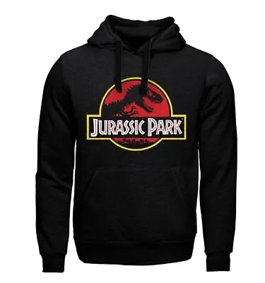 Buy Jurassic Park - Logo Black Hoodie S • 35.99£