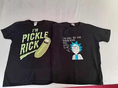 Buy Rick And Morty T Shirt Mens Medium M Top Pickle Rick Cartoon Merchandise • 3£