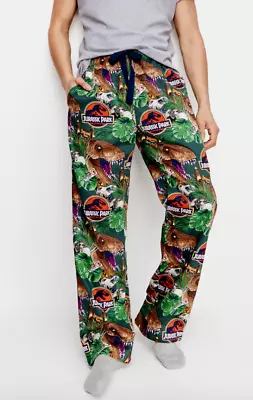 Buy Peter Alexander Jurassic Park Men Long Cotton Classic Pj Pants Size XXL • 31.24£