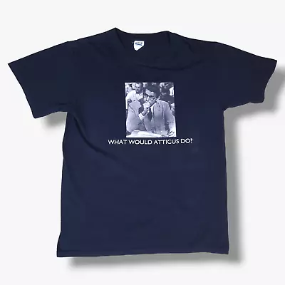 Buy VINTAGE To Kill A Mockingbird Atticus T-Shirt Medium M Mens Black Anvil Crewneck • 14.95£