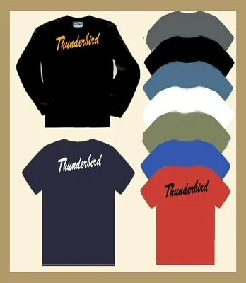 Buy THUNDERBIRD T Shirt Long Sleeve Triumph Classic Car Bike Motorcycle T Bird Dad • 15.99£