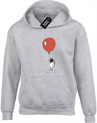 Buy Astronaut Balloon Hoody Hoodie Retro Banksy Graffiti Art Spaceman Urban Design • 16.99£