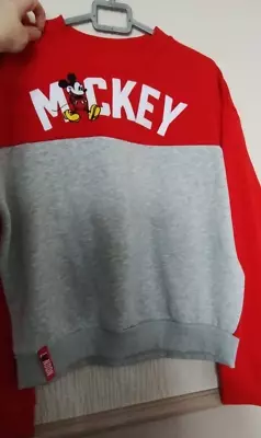 Buy Disney Store Mickey Mouse London Red/grey Sweatshirt L Bnwt • 15£