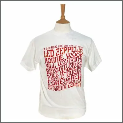 Buy Led Zeppelin 2007 Ahmet Ertegun Tribute Concert Souvenir T-Shirt - White (UK) • 56£