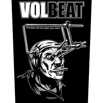 Buy VOLBEAT Back Patch: OPEN YOUR MIND : The Bliss Will Now Official Merch Gift • 8.95£