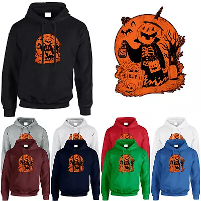 Buy Halloween Mens Hoodie Boo Pumpkin Ghost Skull Moon Spooky Scary Gift Hoody • 16.99£
