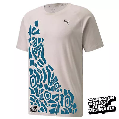 Buy PUMA X CALM SS Running T-Shirt Tee Top Short Sleeve Crew Neck Unisex • 10.50£