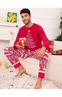 Buy Men’s Christmas Pajamas - Festive Xmas PJs Uk 3XL Sleepwear XXXL Tree& Polarbear • 9.99£