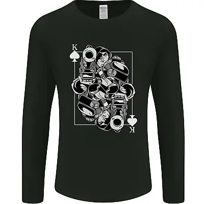 Buy Sniper Playing Card Military Army Elite Mens Long Sleeve T-Shirt • 10.99£