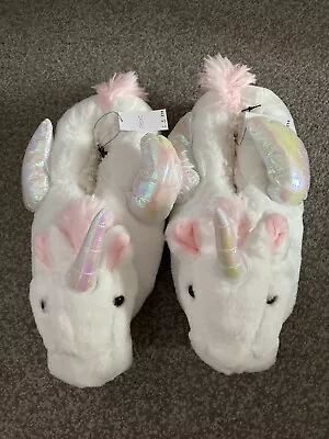 Buy Bnwt Girls 3d Unicorn Slippers, Size 6 (Euro 39) From Next • 8£