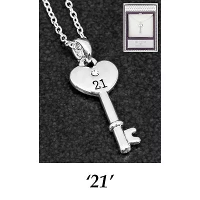 Buy Equilibrium Silver Plated Key Pendant 21st • 11.99£