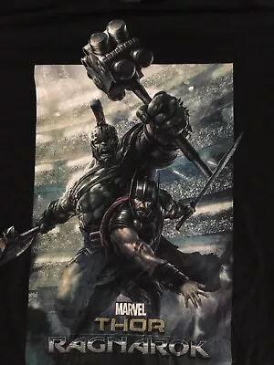 Buy Marvel Men's T Shirt Large Black Thor Ragnarok Graphic Short Sleeve Lightly Used • 9.99£