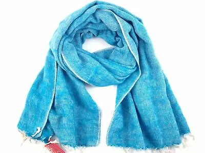 Buy Cool Trade Winds Nepalese Yak Shawl Scarf 190cm X 85cm BNWT RRP £29.50 Turquoise • 13.99£