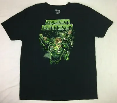 Buy Funko : Green Lantern Black T-Shirt - DC Comics - Mens - Size XL • 17.29£