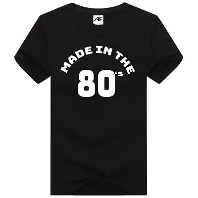 Buy Mens Made In The 80s Printed TShirt Boys Short Sleeve Novelty Party Top Tees • 10.99£