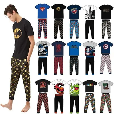 Buy Mens Official Character Pyjamas Lounge Pants Batman Star Wars Pjs Size S M L XL • 15.49£